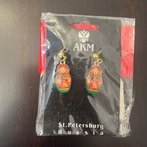 Brand New cute Russian doll earrings
